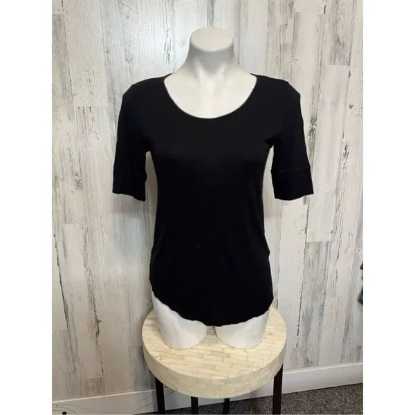 H&M basic black top - Image 2