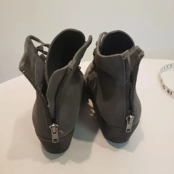 Yellow Box Leather Booties Size 8 - Image 6