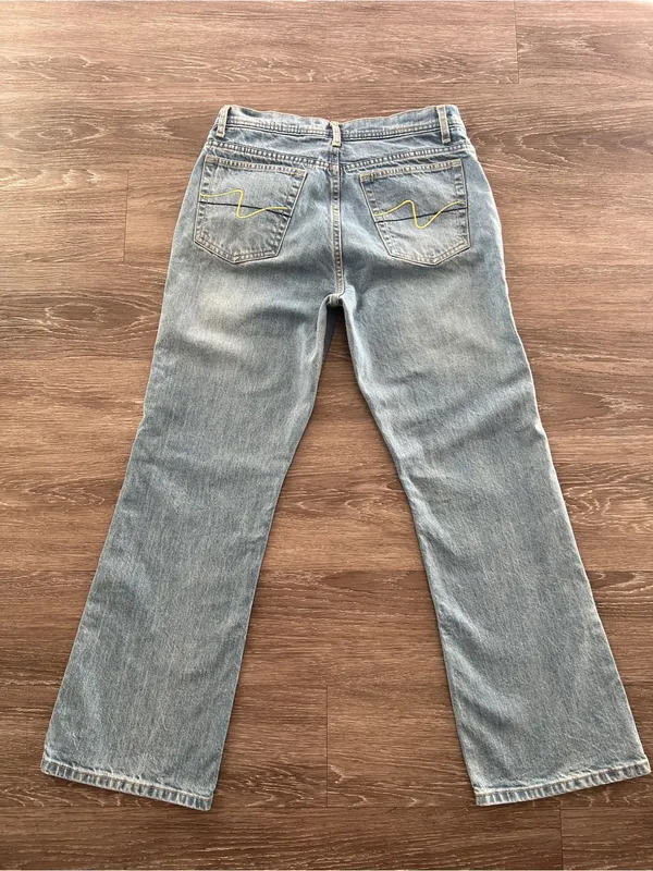 Vintage Zena Jeans 8P Y2K Light Wash Bootcut Stretch Denim Petite - Image 3