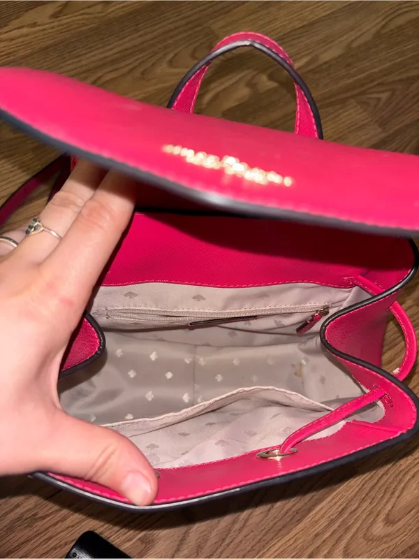 Kate Spade Hot Pink Leather Mini Backpack - Image 7