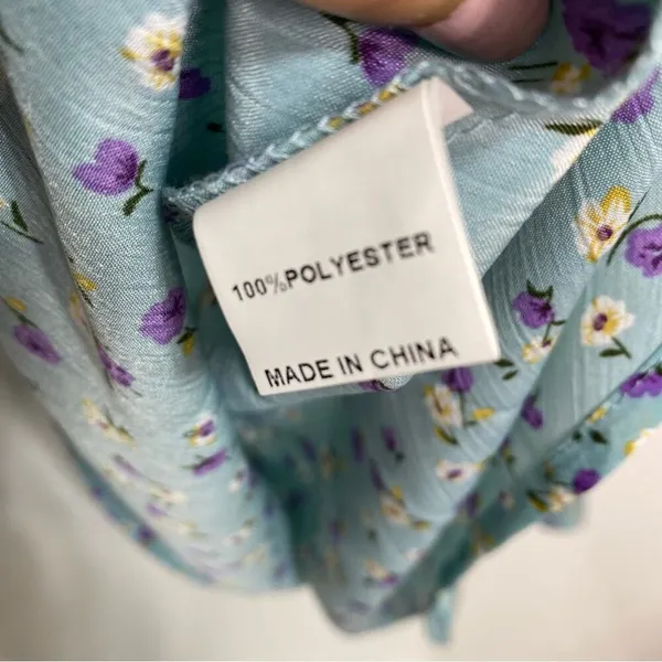 Showpo. Two Different Ways Dress in Blue Floral Sleeveless Backless 10 - Image 5