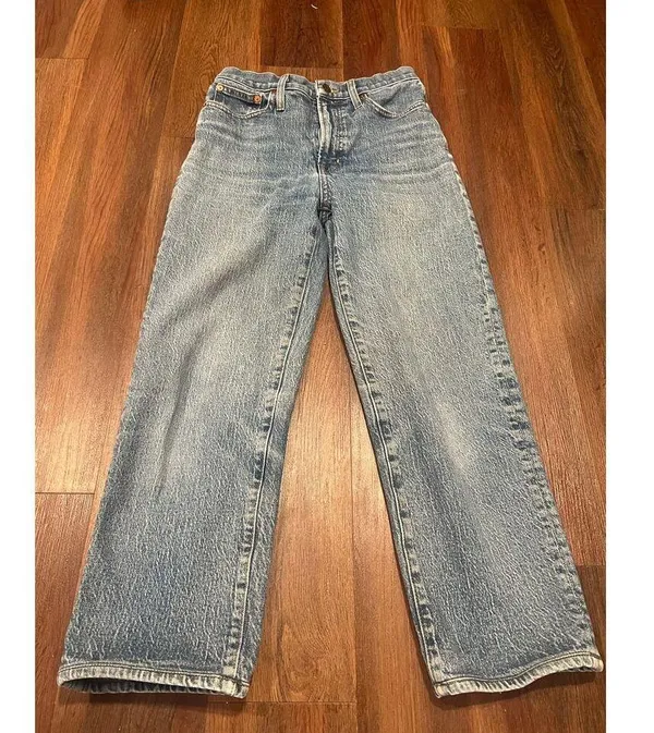 Madewell The Perfect Vintage Straightleg Crop Jeans Size 26 - Image 4