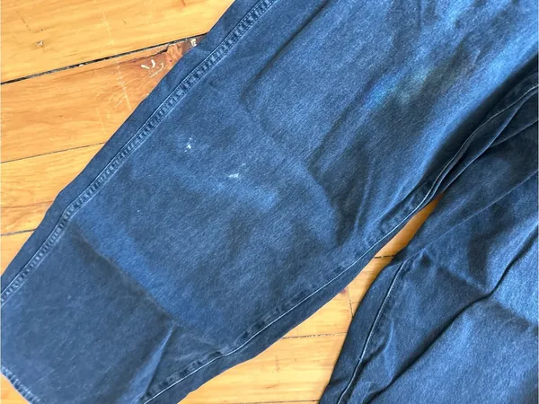Old navy drapey denim high rise baggy wide leg jeans black 2 - Image 2