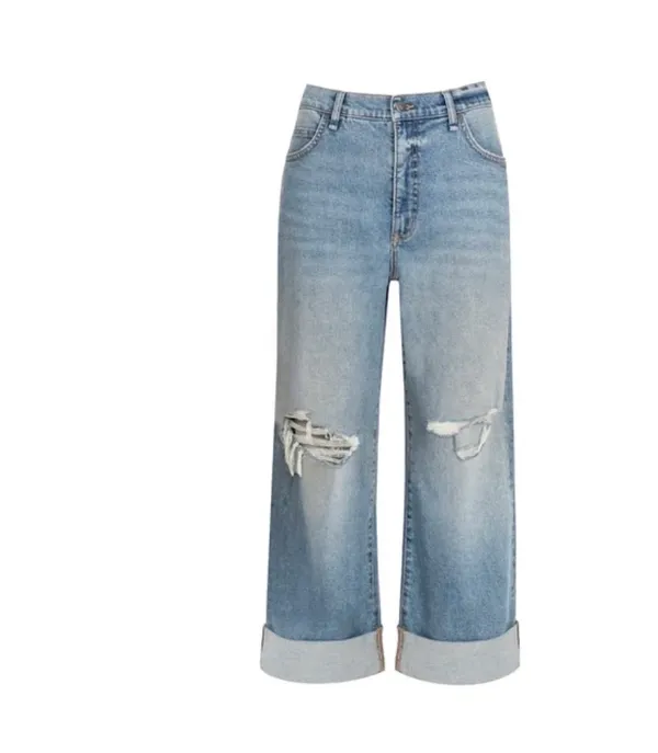 Jessica Simpson wide leg boyfriend pants - Image 4