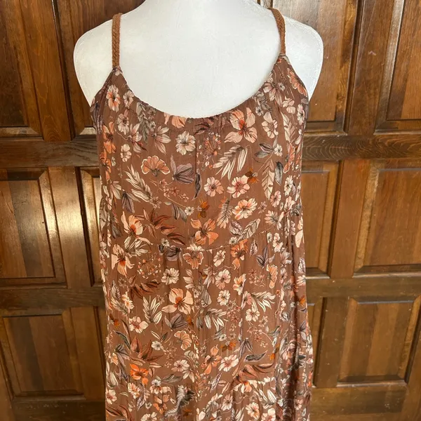 Elena‎ Baldi Women’s Small Boho Floral Tiered Maxi Dress Lightweight Italy - Image 10