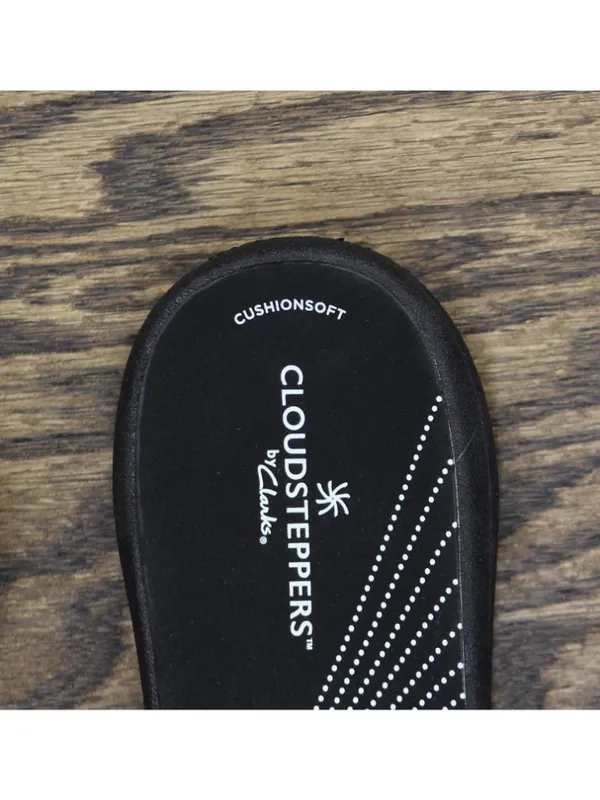 NWT Clarks Patent Breeze Piper Slide Sandal 26171970 Black 9M - Image 12