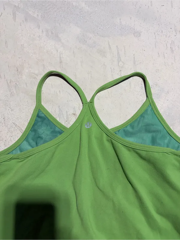 Lululemon Green Strappy Tank Top - Image 5