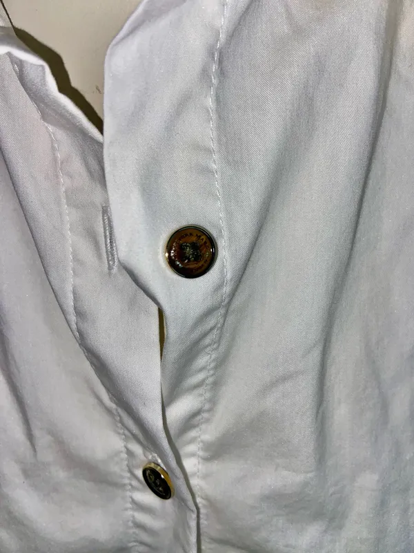 Marc New York Sht-Slv Button-up White Blouse, Sz XS - Image 4