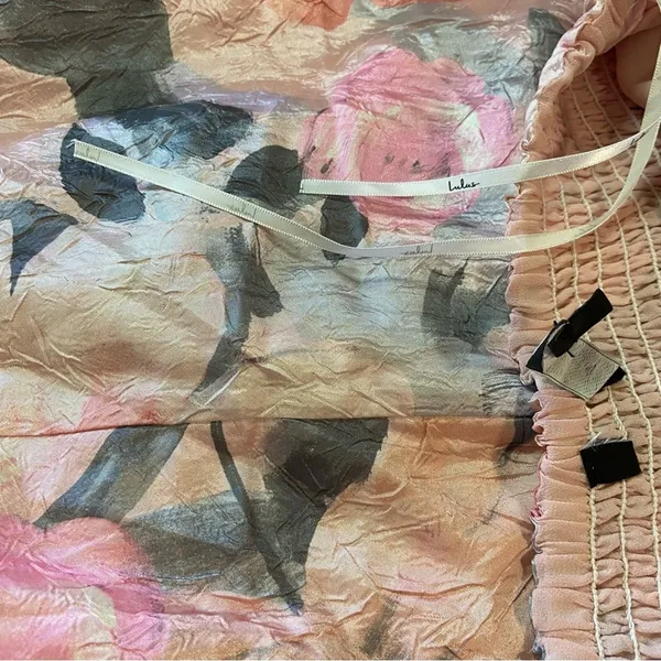 Lulus NWOT Blushing Darling Light Pink Floral Strapless High-Low Maxi Dress - Image 10