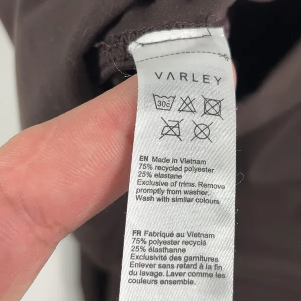 Varley Leggings Womens Small Brown High Rise Ankle Yoga Gym Pants Stretch - Image 9
