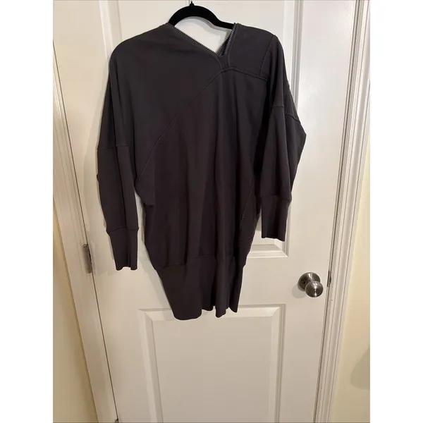 Prairie Underground Half Zip Asymmetrical Sweatshirt Mini Dress Size Medium - Image 5