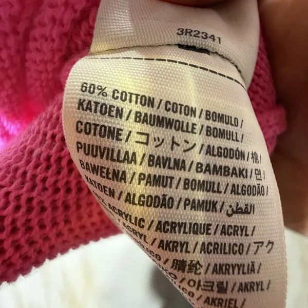 Hollister Pink V Neck Sweater Women's‎ XS Long Sleeve Knit Preppy Y2K Casual - Image 8