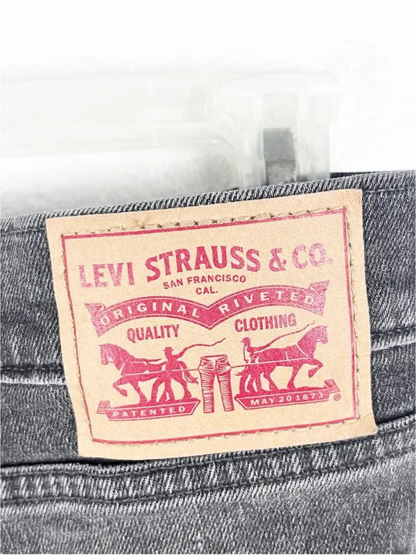 LEVI’S Black Wash High Rise Mini Denim Jean Skirt Size 29 Casual Boho Festival - Image 3