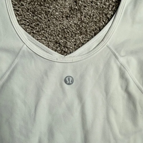 Lululemon Align Long Sleeve Shirt‎ Womens 6 White Good V-Neck Cropped Nulu - Image 3
