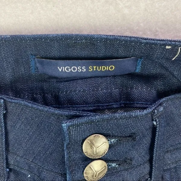 Vigoss Studio Stretch‎ Dark Wash Denim New York Skinny Jean - Image 4