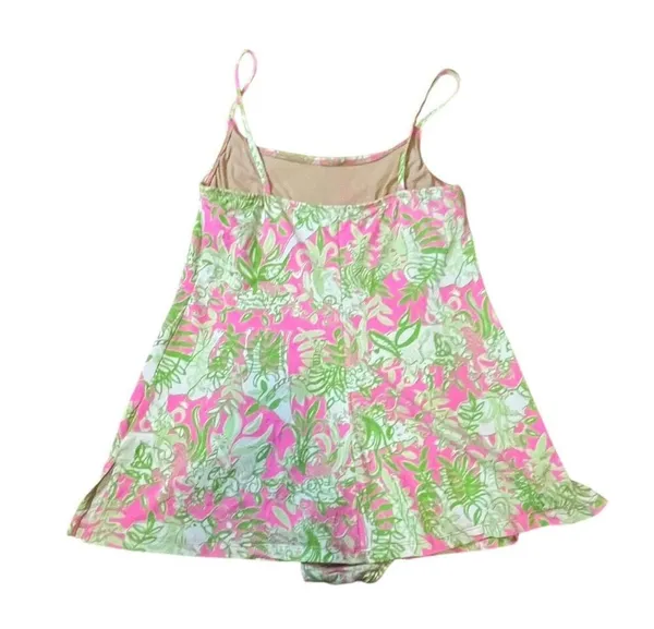Lilly Pulitzer One-Piece Swimsuit Pink and Green Jungle themed– Size 8 - Image 2