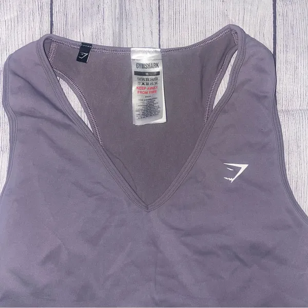 Gymshark Charcoal Everyday Sleeveless Croppes Tank - Image 3