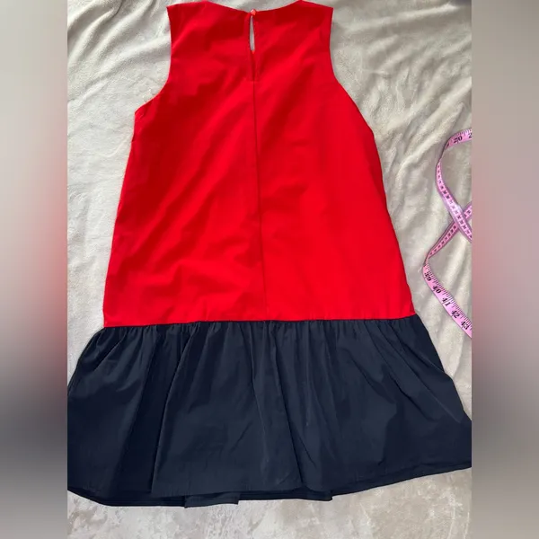 TCEC Red and Black Pleated Sundress Casual - Image 6