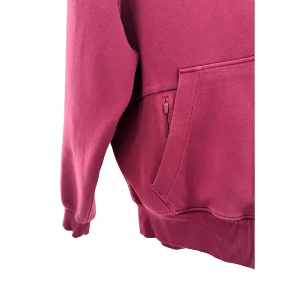 YPB Abercrombie & Fitch‎ Women XS neoKNIT Max Hoodie Burgundy Scuba Sweatshirt - Image 4