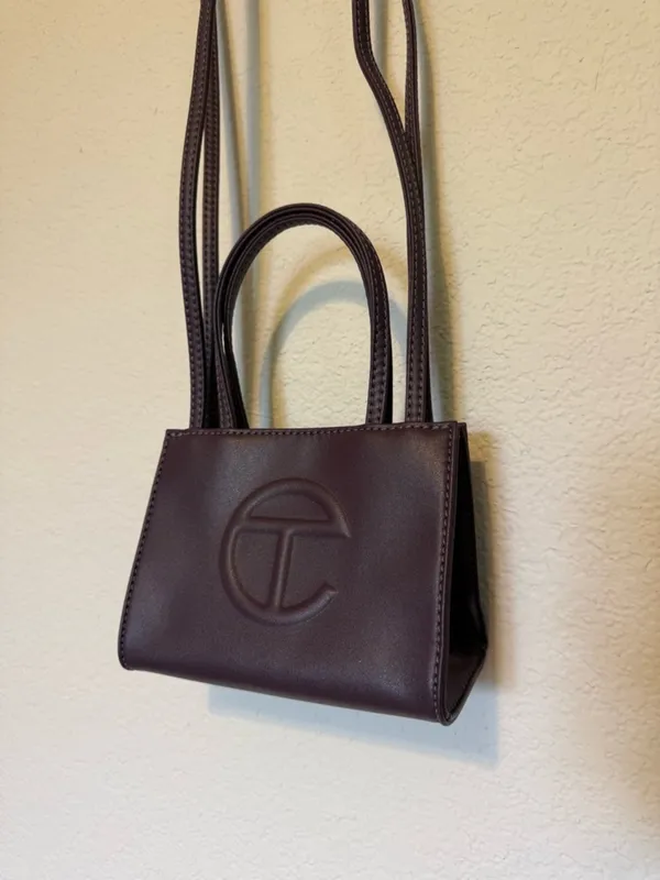 Telfar | Eggplant small Crossbody mini Tote - Image 2