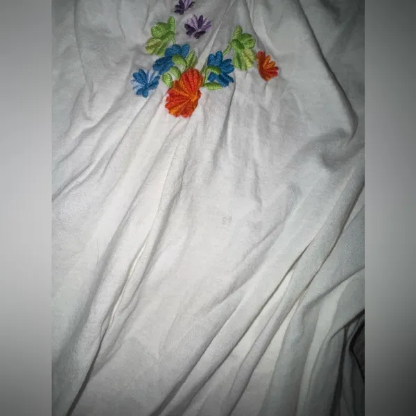 VSPINK Y2K Embroidered Chemise Slip Dress Large - Image 6
