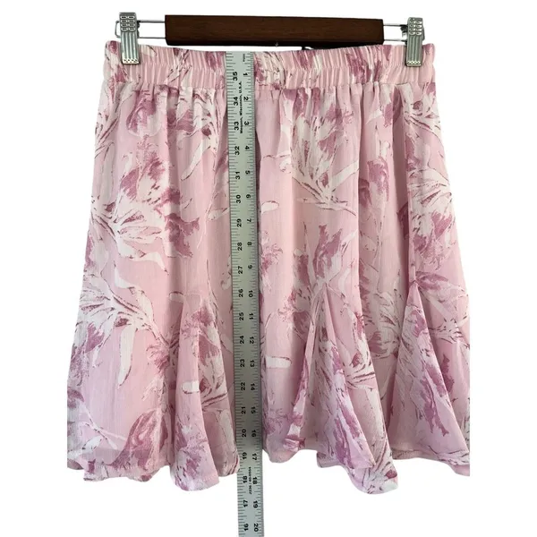 Gianni Bini Pink Floral Coquette Fairy Mini Skirt Size Medium NWT - Image 5