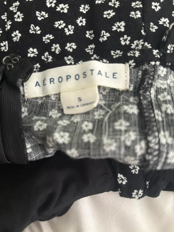 Aeropostale Black Floral Dress - Image 3