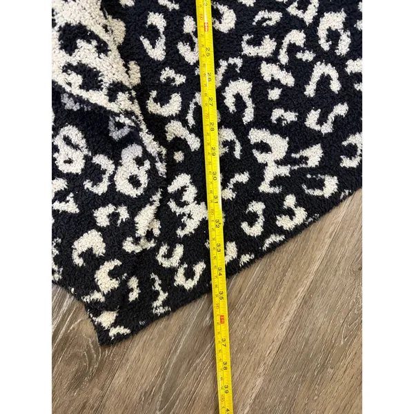 UGG Leopard Print Cardigan Womens Small Cozy Open Front Sweater - Image 5