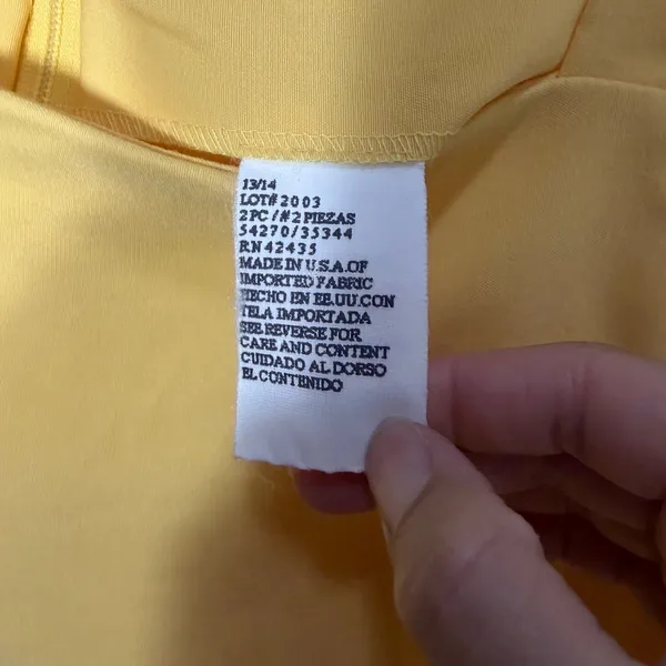 Dawn‎ Joy Yellow 2 Piece Skirt Suit Set Blazer Sheath Dress NWT Size 13/14 USA - Image 5