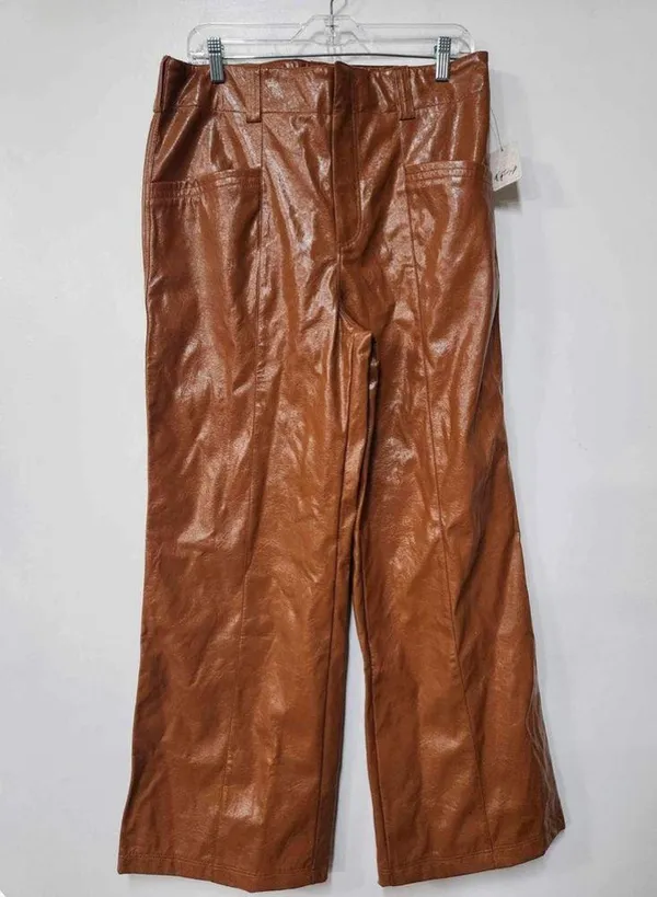 Free People Star-Crossed Lovers Vegan Straight-Leg Pants Size 14.B20 - Image 7