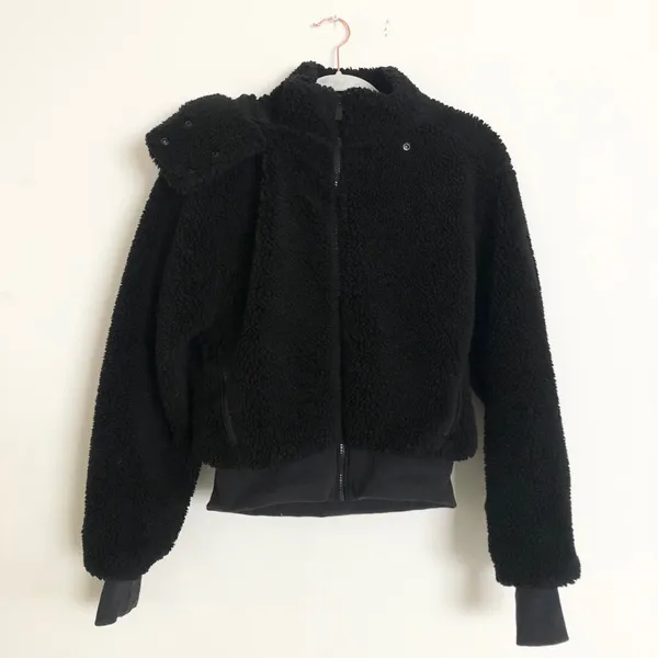 Alo Yoga Foxy Sherpa Jacket Black S - Image 2