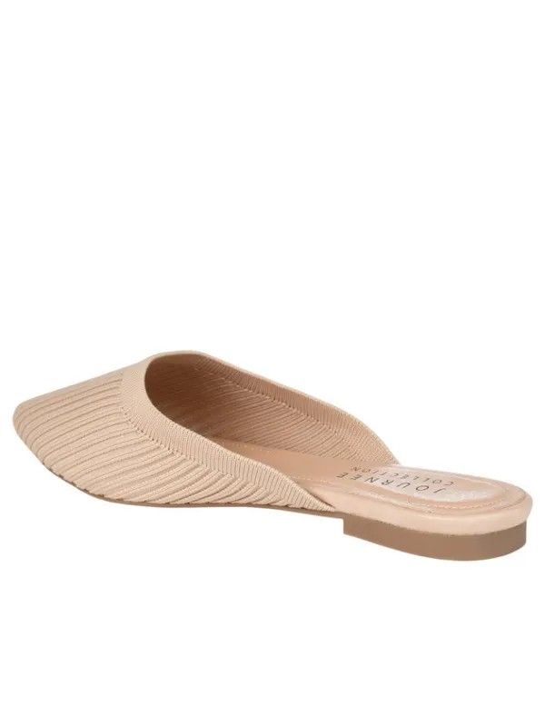 NWT Journee Collection Womens Knit Slip-On Aniee Mules ANIEE Beige Brown 7M - Image 3