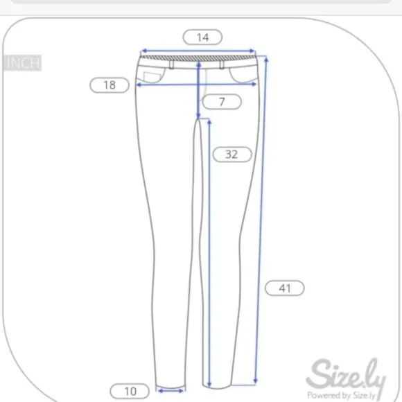 Miss Me Dark Blue Flair Wide Leg Low Rise Jeans 27 - Image 9