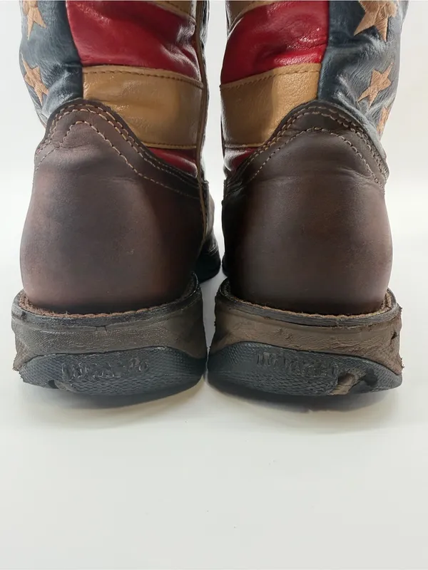 Durango Lady Rebel Steel Toe American Flag Western Work Boots 9.5 - Image 7