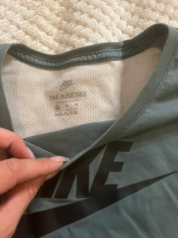 Nike XL The Tee Dark Turquoise Cut Off Top - Image 5
