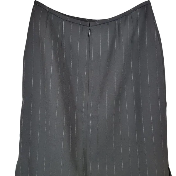 Tahari‎ Arthur Levine Women Black Pinstripe Career Skirt Size 4 - Image 4