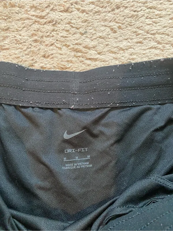 Nike Black Womens Running Shorts with Reflective Swoosh - Image 3