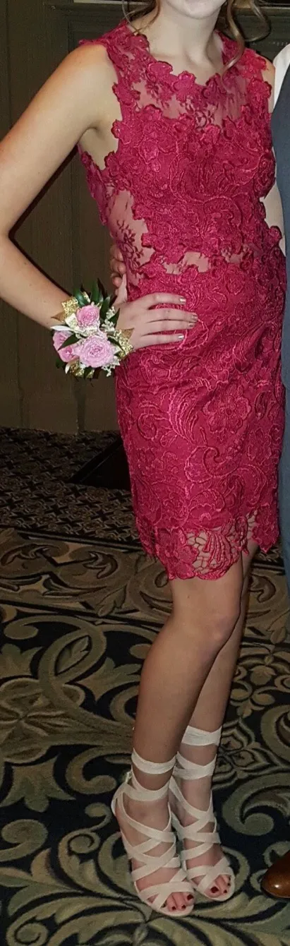 Floral Lace Dress - Image 4