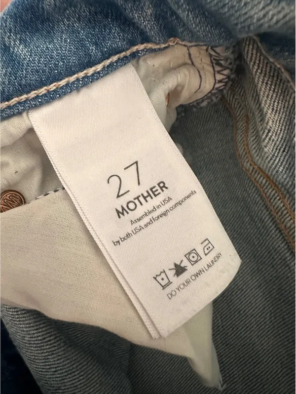 MOTHER Superior High Waisted Rider Skimp Jeans in The Confession Wash Women’s 27 - Image 8