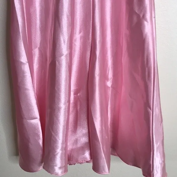 vtg Cacique 90s ladies pink button up‎ nightie babydoll romper size small sexy - Image 11