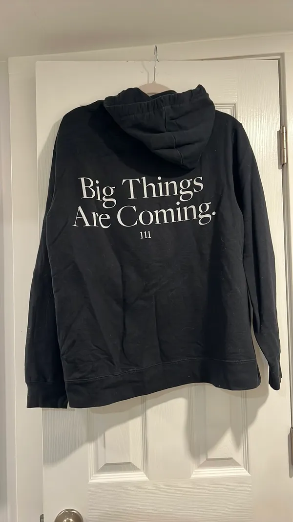 Graphic Hoodie Black Size L - Image 4