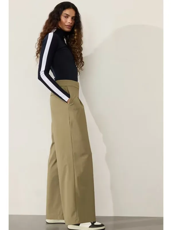 New Athleta Size 8 Pinnacle Trouser Olive Branch Green Regular - Image 3