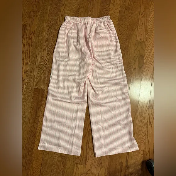 Pink Striped Pajama Pants Size M - Image 3