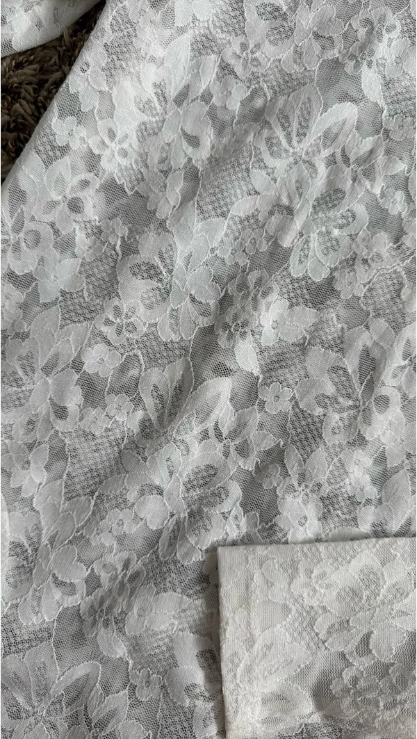 Aerie White Lace Top Extra Small - Image 2