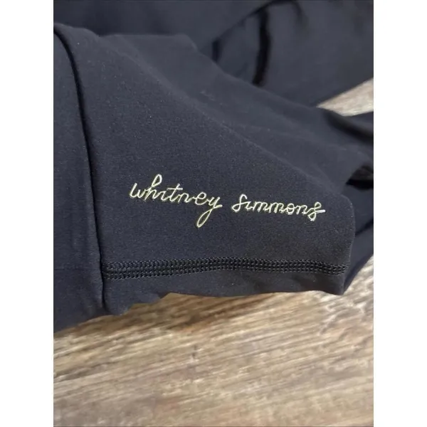 Gymshark Whitney Simmons Blk Quiet‎ Luxury Minimalist Athleisure Mesh Sports Bra - Image 8