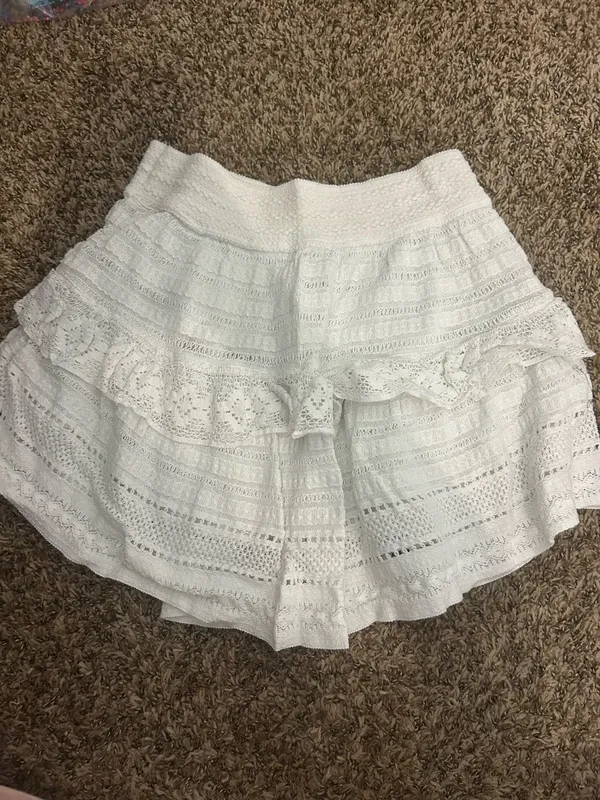 White Aerie Ruffle Mini Skirt - Image 2