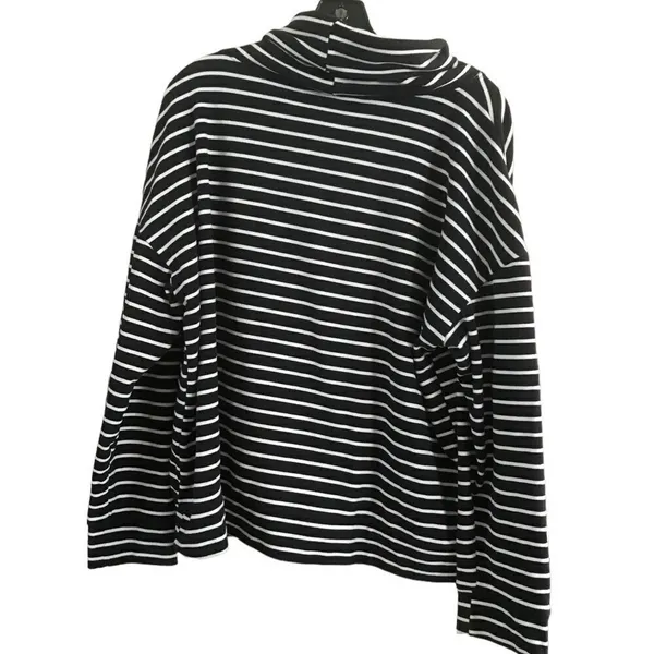 Time and Tru Black and White Striped Top Extra Large - Image 9