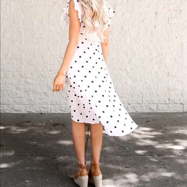 ✨ DAHLIA POLKA DOT WRAP DRESS ✨ - Image 5