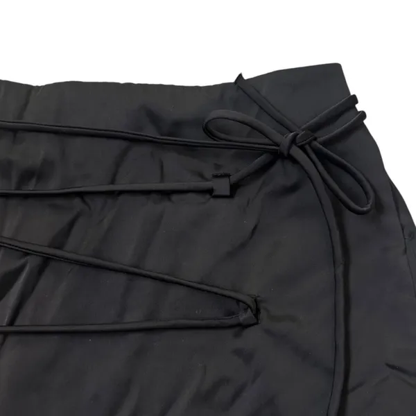 Zara Black Wrap Front Strappy Tie Skort Shorts Women Size Medium Zip | 0158 - Image 6