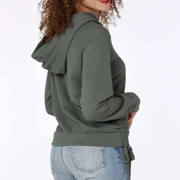 Bobi USA black cinched side hoodie - Image 2